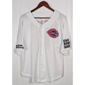 Cincinnati Reds Civil Rights Game Jersey Mens Size XL Button Up #10 Harmon READ